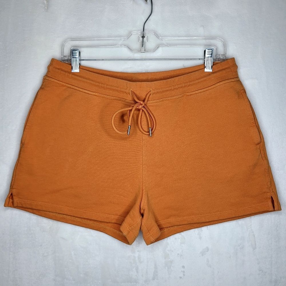 Theory Orange Athletic Shorts‎ with Drawstring Waistband Size Medium